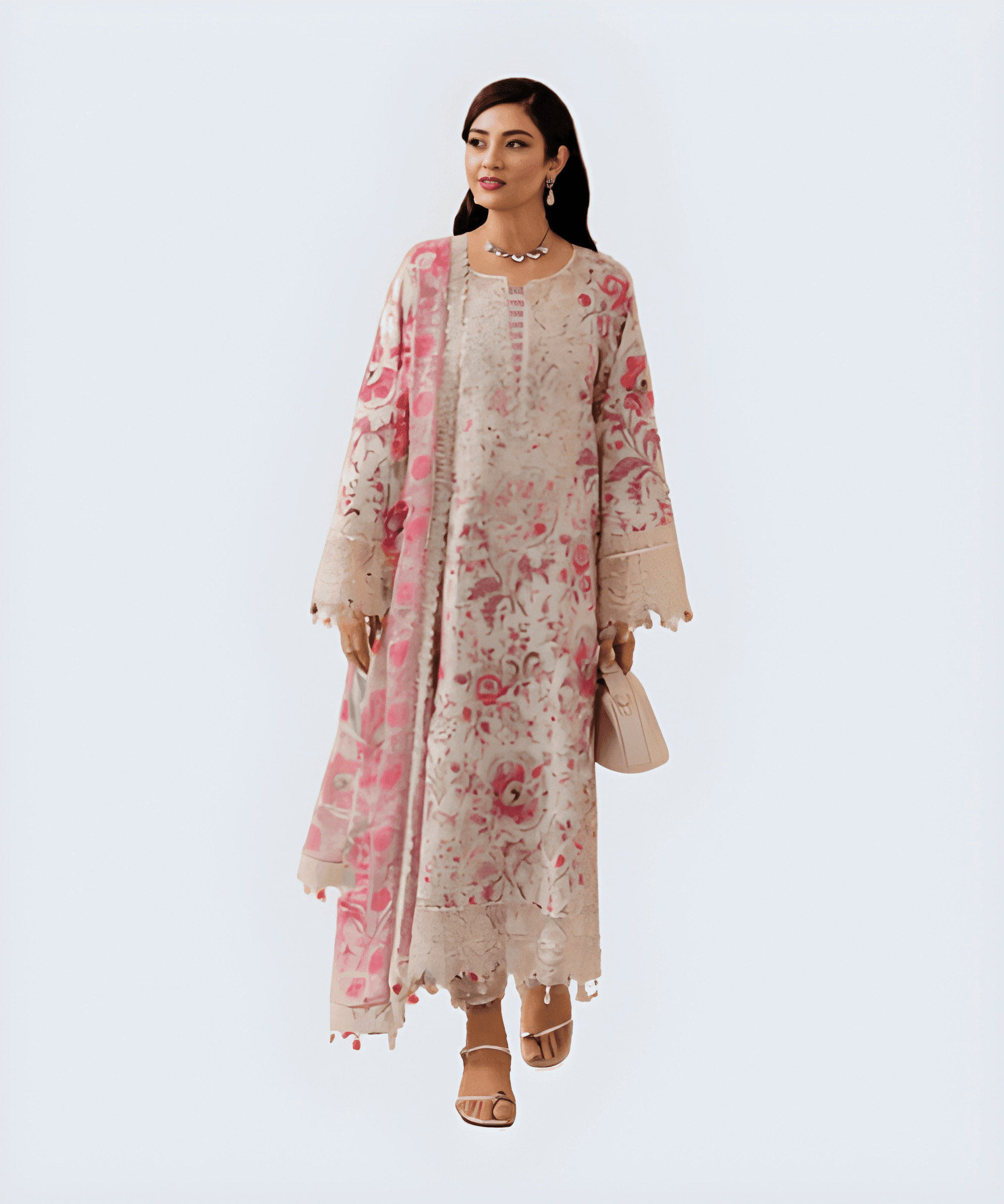 Snowy Rose – 3 Piece